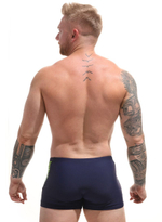 Мужские пляжные боксеры с принтом по бокам (Размер: L) (Цвет: голубой)