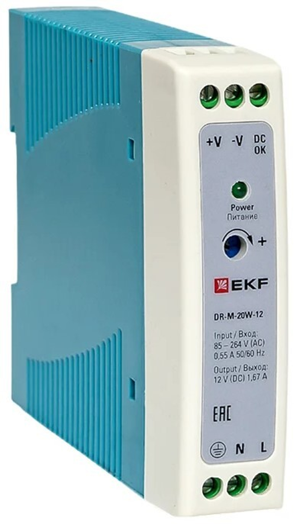 Блок питания  EKF DR-M-20W-12