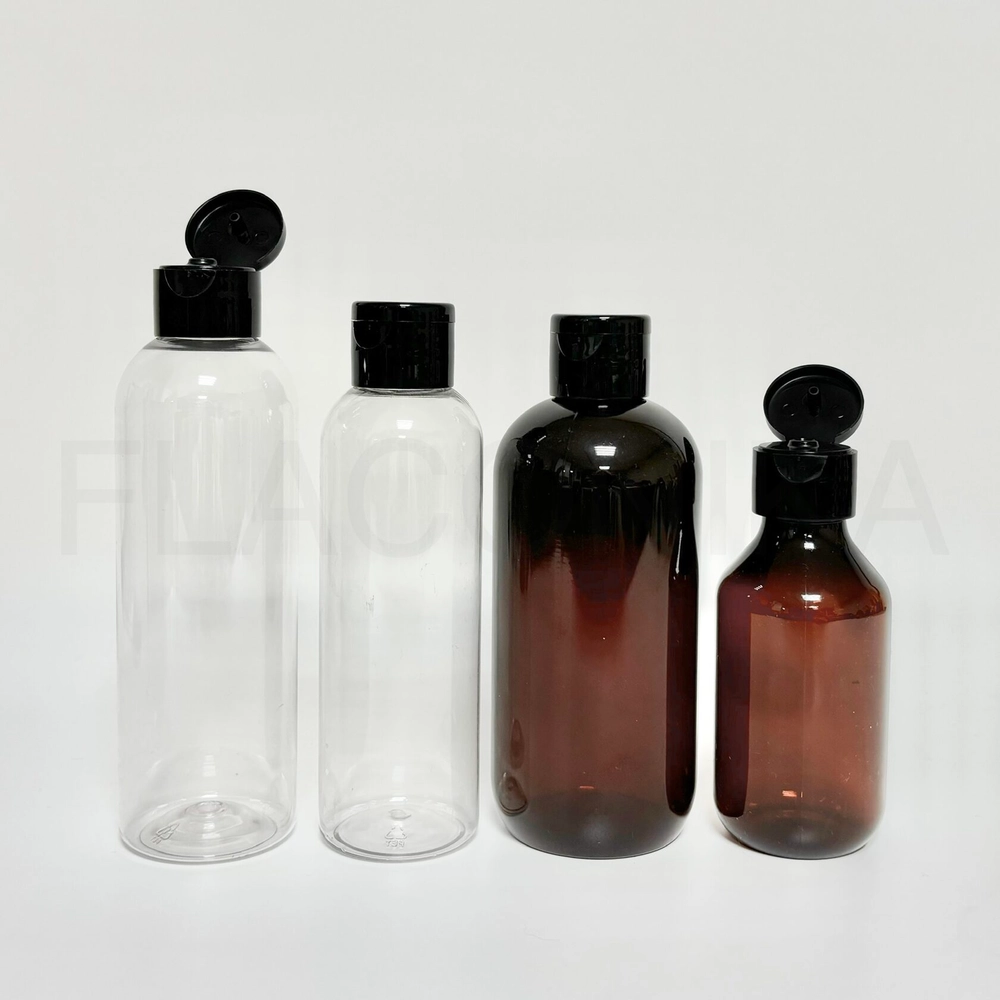 Крышка 28 флип-флоп Черная гладкая