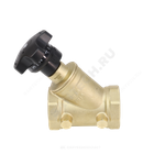 Клапан балансировочный ручной латунь 3180H Ду 15 G1/2" Ру16 Тмакс=120 оС ВР Kvs=2.94м3/ч без ниппелей Benarmo