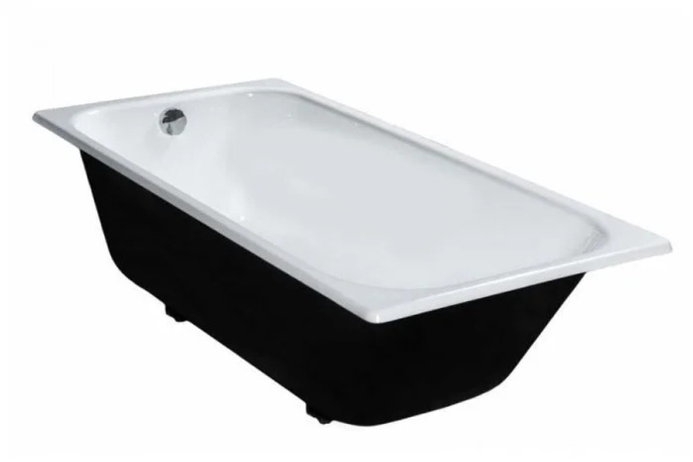 Ванна из чугунного литья эмалированная УНИВЕРСАЛ "Оптима-У" в комплекте с установочной арматурой (комплект 4) длиной 1600мм