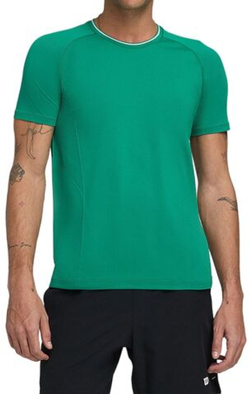 Мужская теннисная футболка Wilson Team Seamless Crew T-Shirt - зеленый