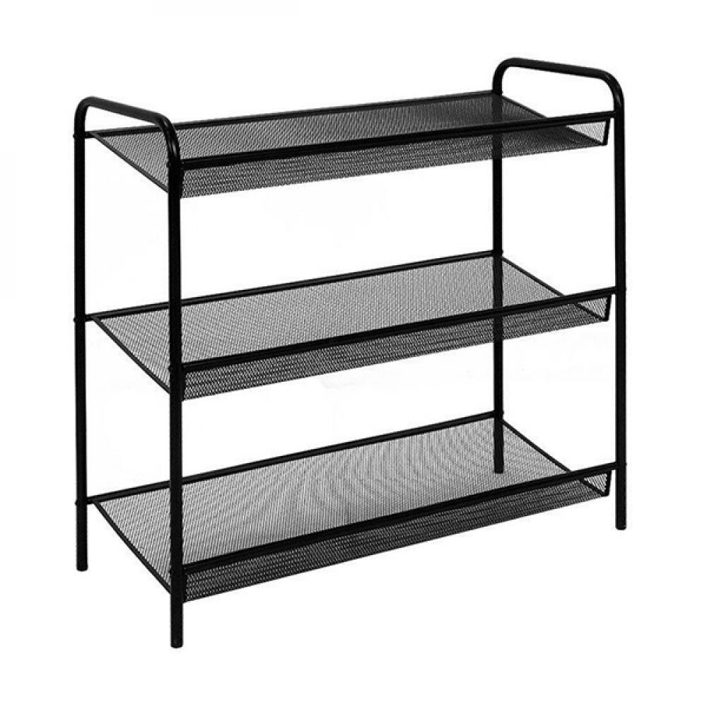 ПОДСТАВКА ДЛЯ ОБУВИ ЗМИ ЖЕНЕВА 23 3-ПОЛКИ ЧЕРНЫЙ Ж23Ч