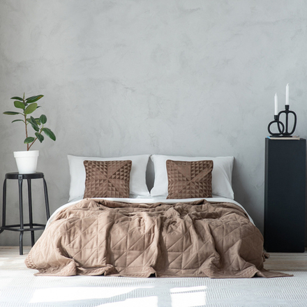 Покрывало стеганое ДАЛАСС (арт. BL02-313-01) - коричневое