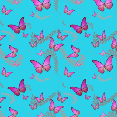 Butterfly light blue