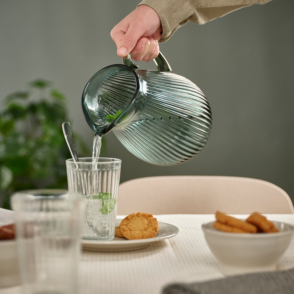 Кувшин IKEA VARDAGEN (ВАРДАГЕН), Серо-зеленый, 2 л