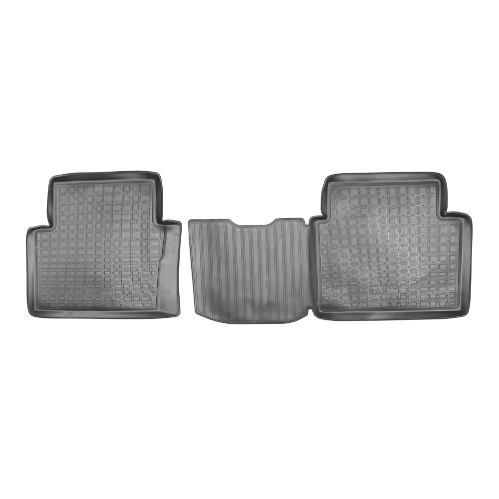 Ковры в салон Norplast/Unidec для Nissan Qashqai+2 (2008-), Черный, задние, арт.NPA01-C61-602