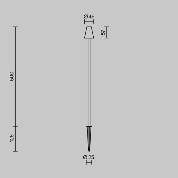 Ландшафтный светильник Тростник / Cane 3000K 1,5Вт IP 65 Outdoor o504fl-l1b3k1