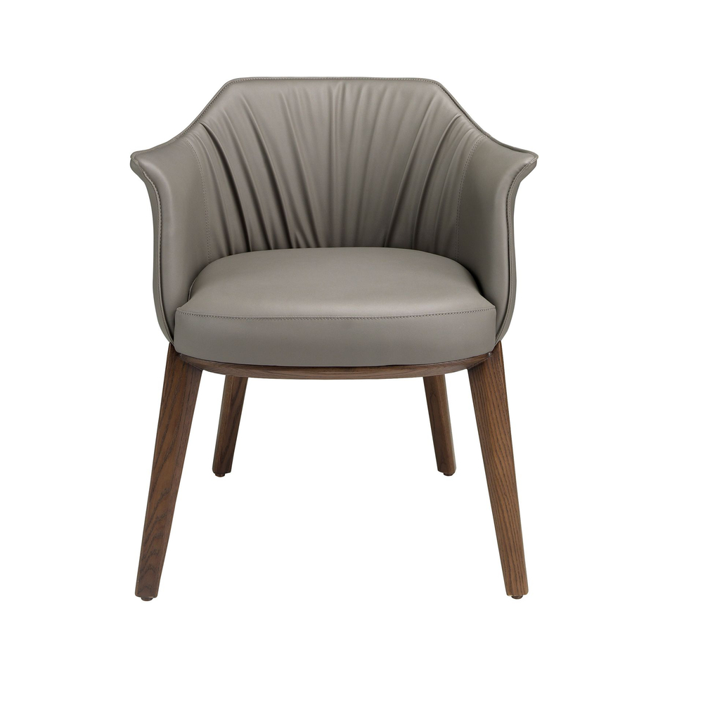 Серый стул из экокожи модель 5152