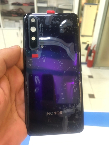 Honor 20 Pro(YAL-L41) Задняя крышка со стеклом камеры фиолетово-черная Оригинал Сервисная 02352VKU