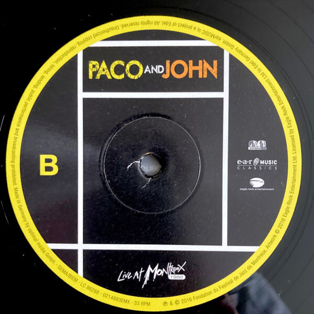 Paco De Lucia & John McLaughlin / Live At Montreux 1987 (2LP)