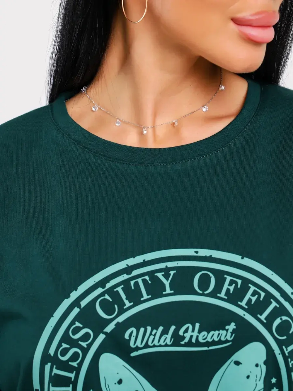 Футболка оверсайз больших размеров принт