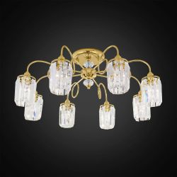 Citilux Синди CL330182 Люстра хрустальная Золото