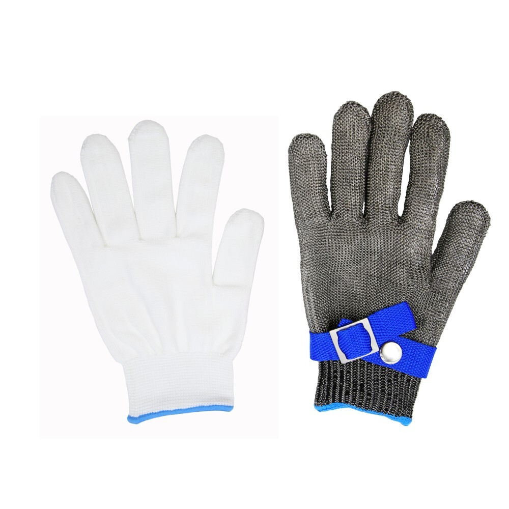 Перчатка кольчужная пятипалая красная Китай