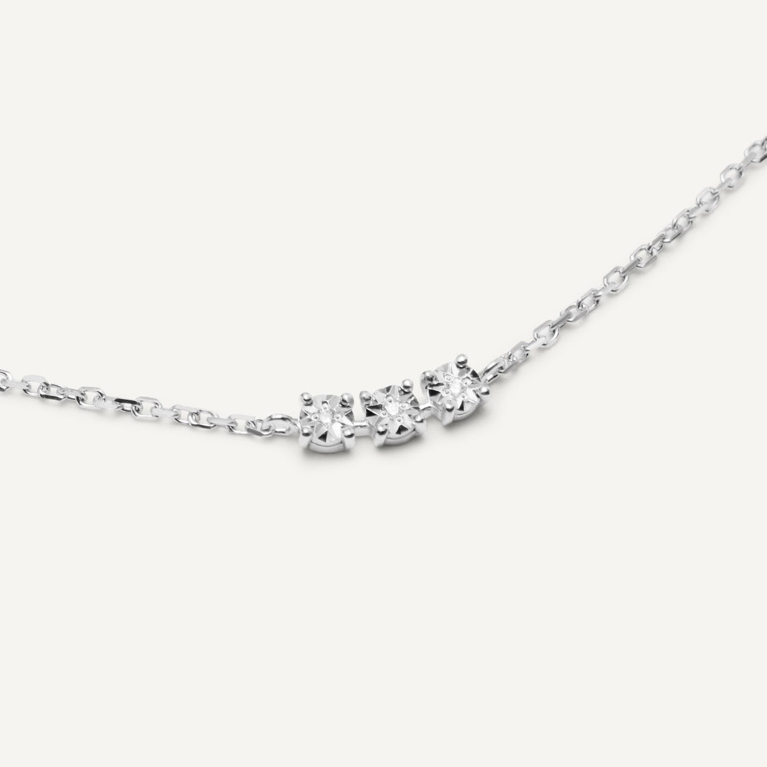 Колье Triple Shine Necklace – Silver