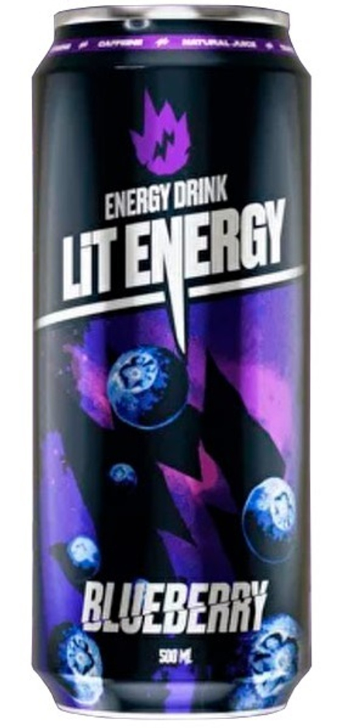 LIT ENERGY BLUEBERRY Черника 450мл 1шт.