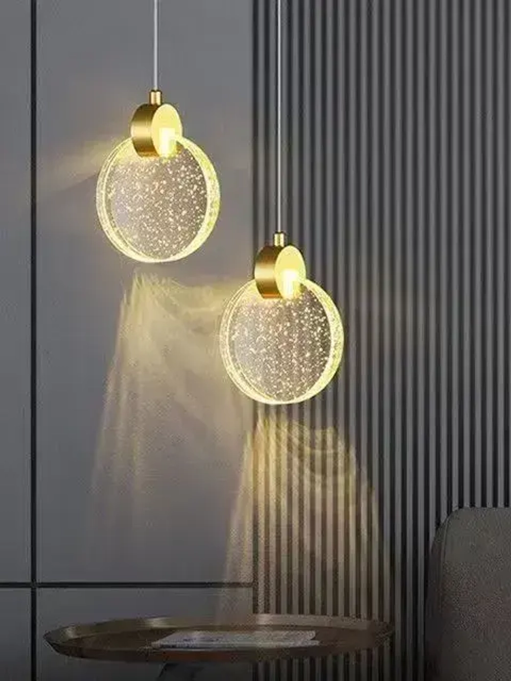 Хрустальная люстра; Люстра подвесная; светодиодный LED 3 режима освещения (3000-6500 К);