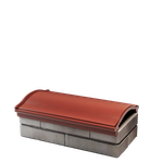 Парапет полимеркомпозитный Monblan 200/225/225 (1 кирпич) красный