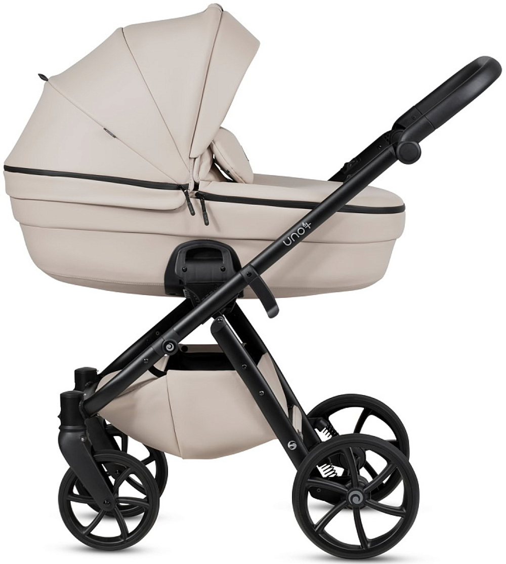 Детская коляска Tutis Uno 6 Plus Leather collection 2 в 1 1602151 Latte