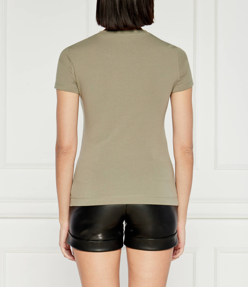 Футболка CHERRY FLOWER GUESS - хаки(W4YI26 J1314)