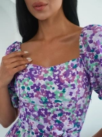 Летнее платье короткое в цветочек