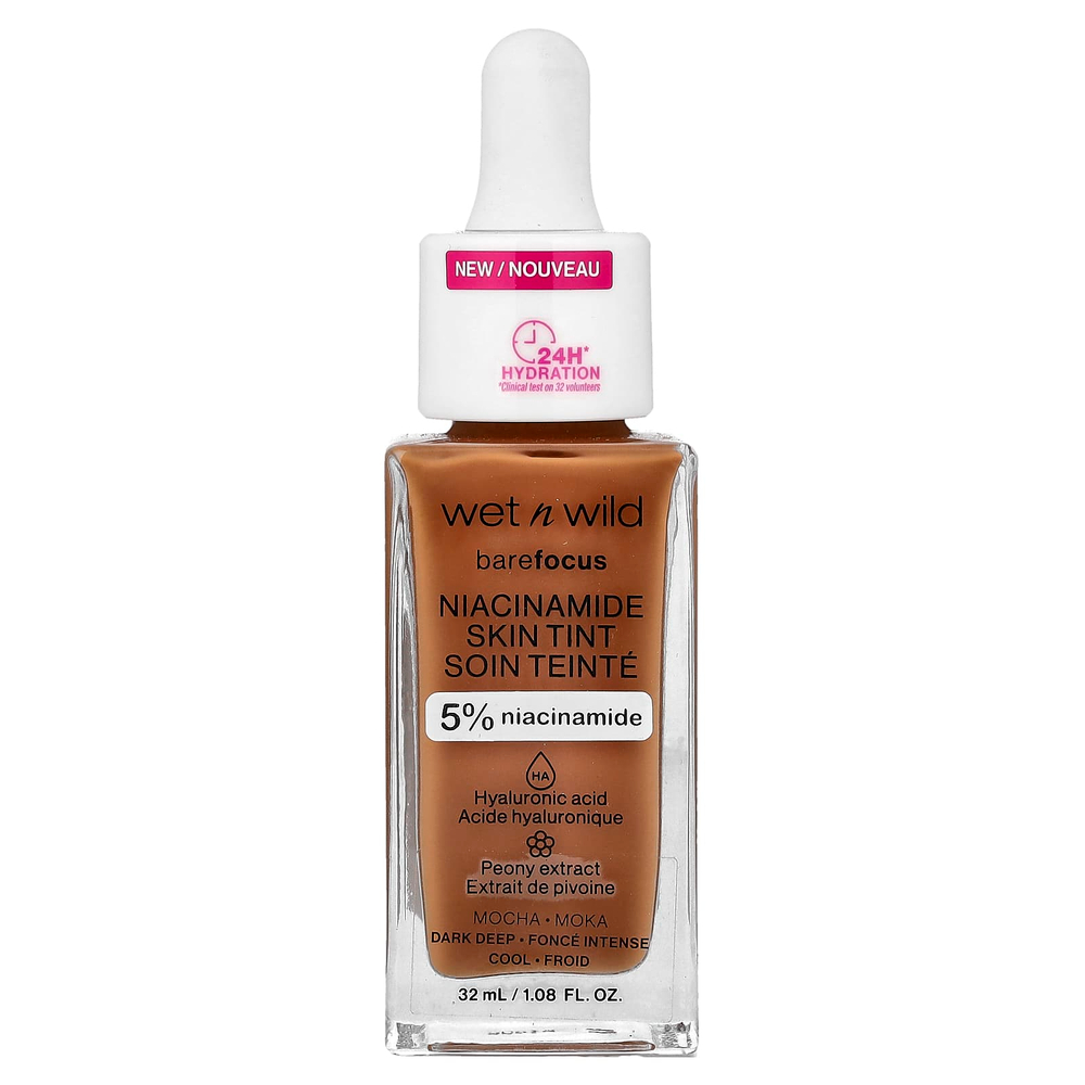 wet n wild, Barefocus, никотинамид, краситель для кожи, 1116328 мокко, 32 мл (1,08 жидк. унции)