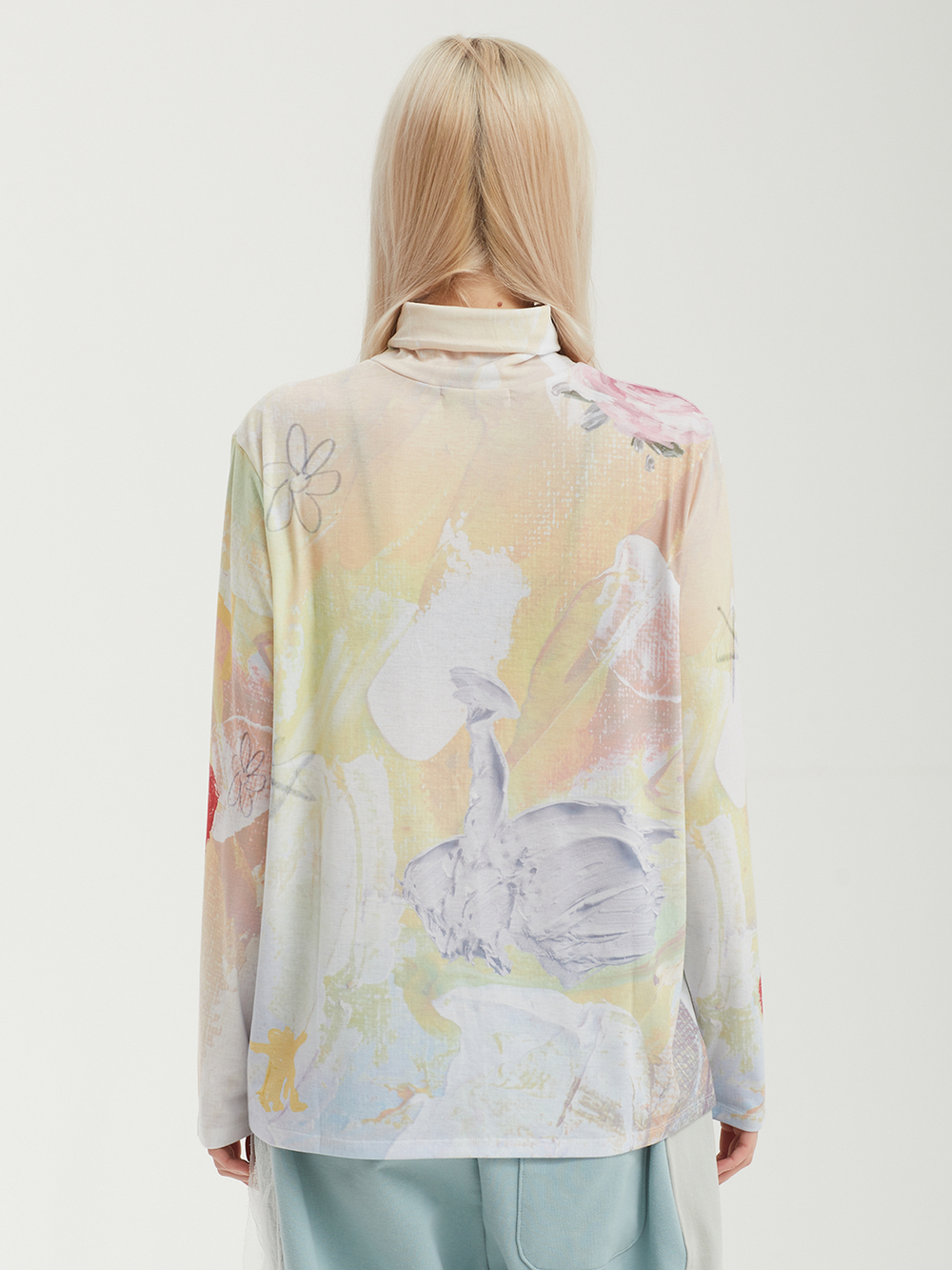 Женский Джемпер Graphic Slouch Turtleneck