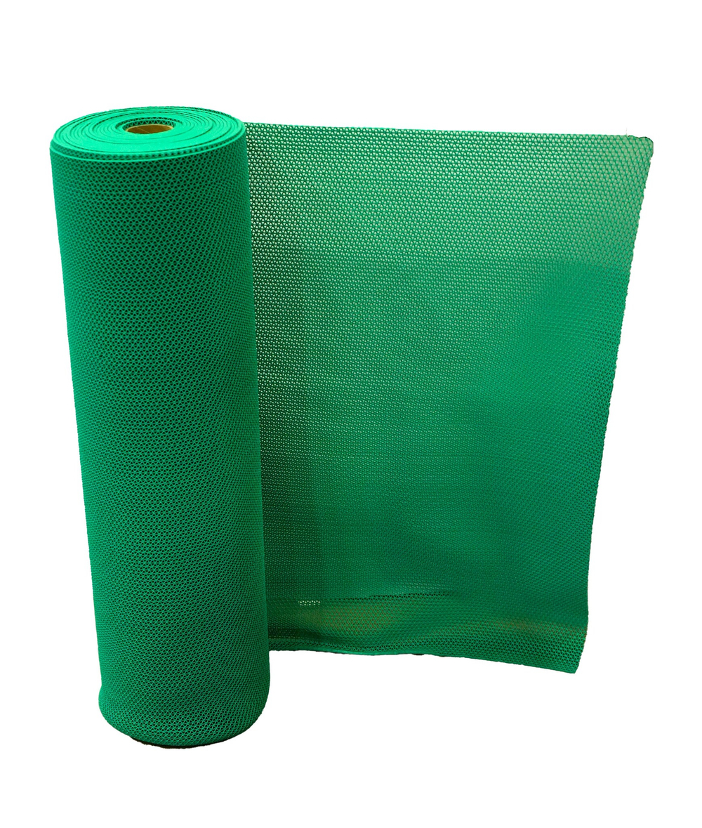 КОВРИК- ДОРОЖКА VORTEX ПВХ ZIG-ZAG 5 НА ПРОТИВОСКОЛЬЗЯЩЕЙ ОСНОВЕ 0,9Х1М ЗЕЛЕНЫЙ 22155