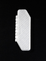 Стоматологический дорожный контейнер для зубочистки с нитью — флоссера, белый, полупрозрачный