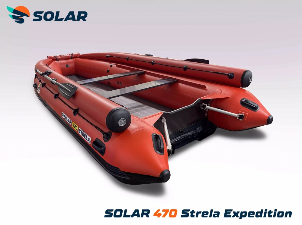 Лодка надувная моторная solar-470 strela jet tunnel (expedition)