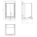 Сушилка для рук встраиваемая за зеркалом FUGA EVO 800W для MUMO.12053.H2 матовый