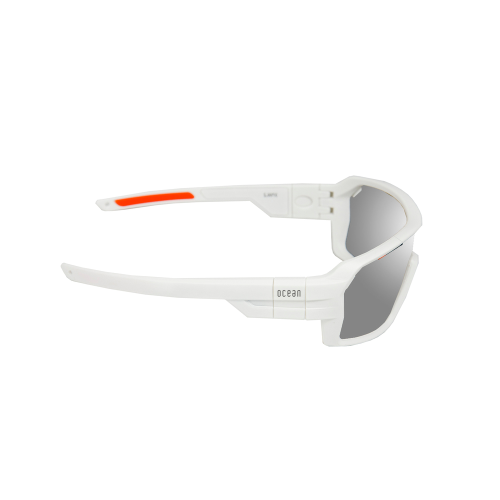 Спортивные очки с диоптриями OCEAN Chameleon Matt White / Revo Grey Polarized lenses