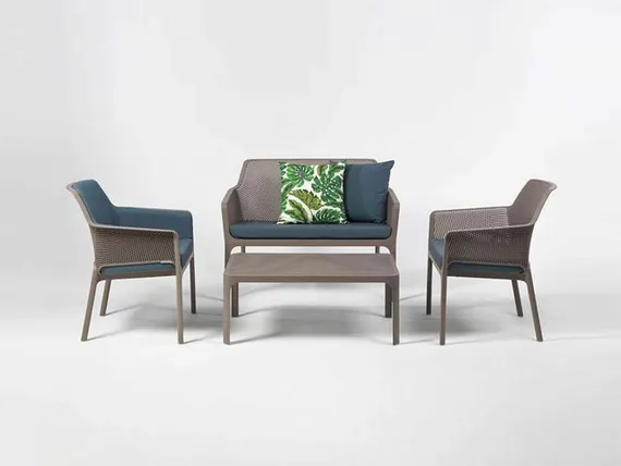 Подушка для дивана Net Bench цвет деним