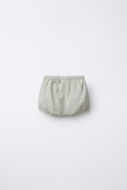 ZARA ТРУСЫ В ПОЛОСКУ, СВЕТЛО-ЗЕЛЕНЫЙ