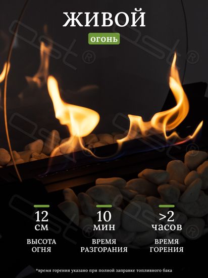 Биокамин "Ignis" металл 65 см