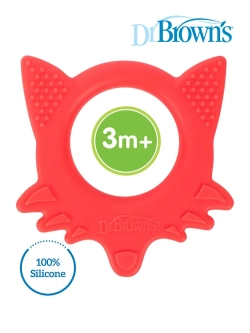 Dr. Brown's силиконовая игрушка прорезыватель грызунок для зубов и десен Лисичка