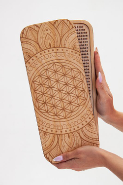 Доска садху Ом на мандале алюминиевые гвозди