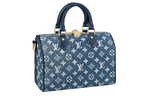 LOUIS VUITTON Unisex Speedy 25 Crossbody Hand Purse Denim Blue