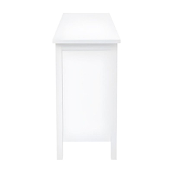 Тумба, 157х74х40, Кантри 00, с открытыми полками, белый лак