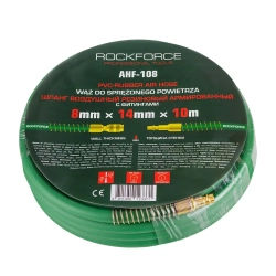 Шланг резиновый воздушный армированный с фитингами 8мм x 14мм x 10м RockForce RF-AHF-108
