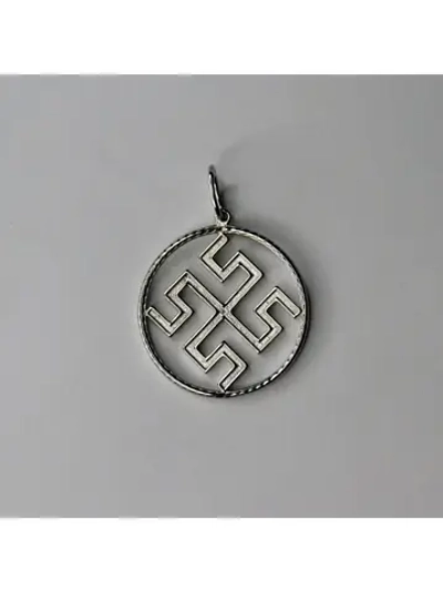 Подвеска Родовик родированное серебро