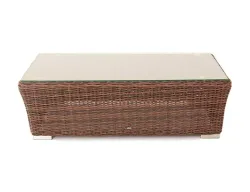 "Капучино" журнальный столик из искусственного ротанга, цвет коричневый