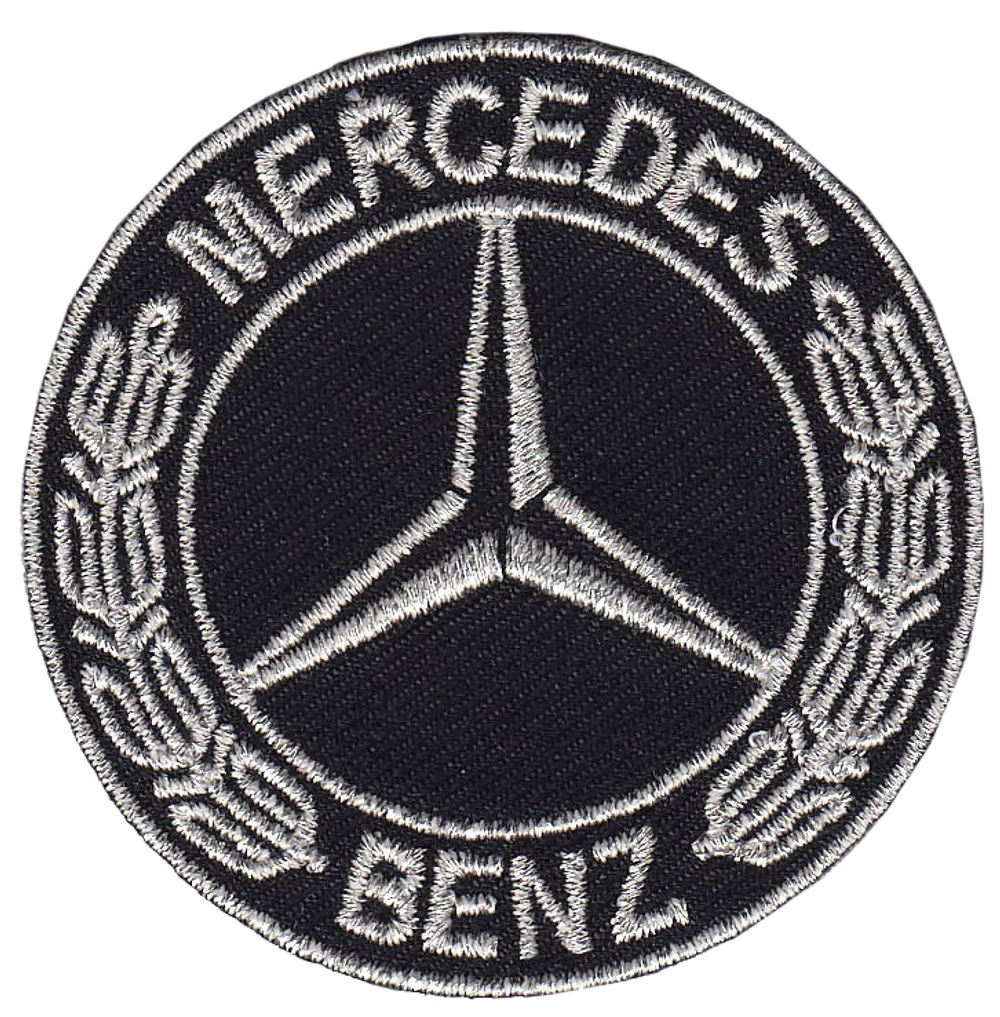 Нашивка - Мерседес (серебро) Mercedes