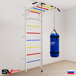 Шведская стенка Sv Sport 5292 (Турник рукоход/Канат/Цепь/Мешок 22кг)