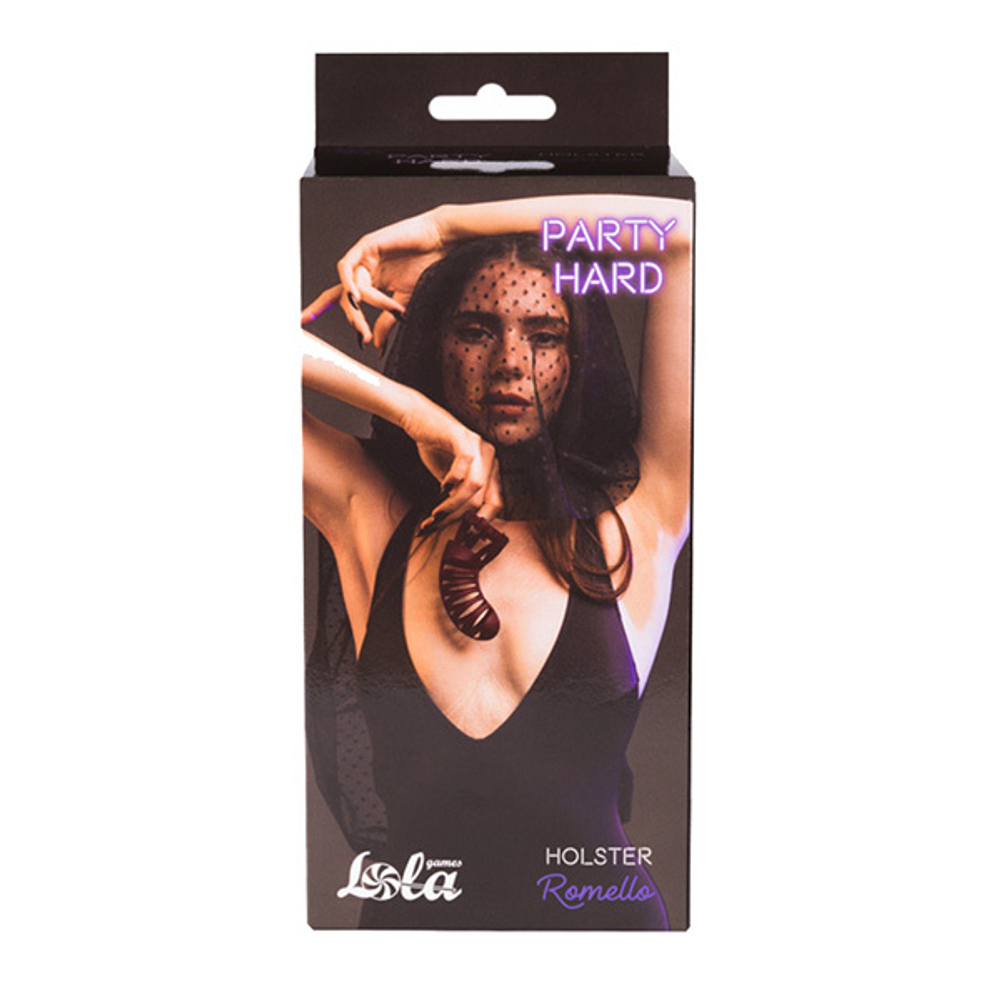 Бордовый мужской пояс верности 12,5см Lola Games Party Hard Romello 1166-02lola