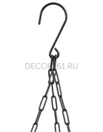 Кашпо TREEZ Effectory Black Stone Чаша большая подвесная Антрацит в-28 см, д-27 см 2/2 41.33-12-22-078-BLCK-27