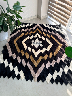 Покрывало меховое ковер из шкуры овчины