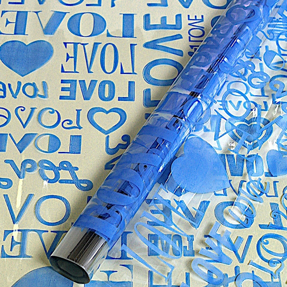 Пленка прозрачная "LOVE" (10м)