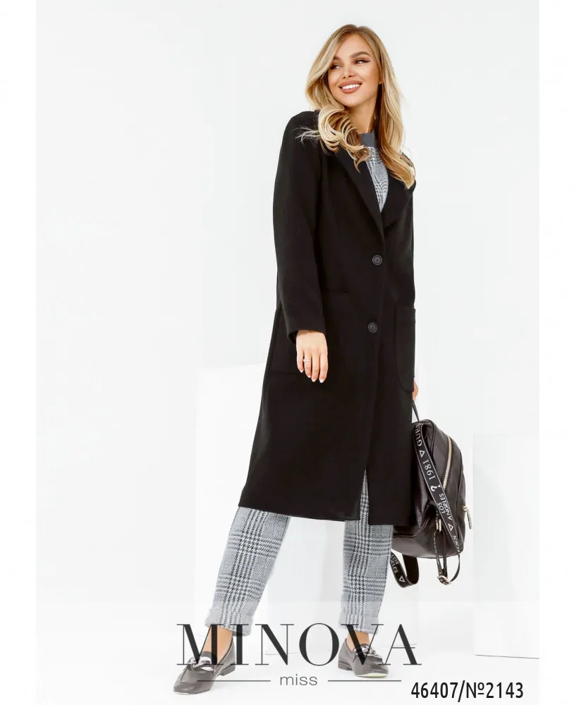 Пальто 2143-черный Minova