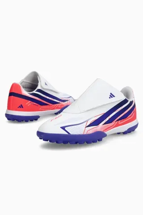 Сороконожки adidas F50 Club Hyperfast Velcro TF Junior - белый